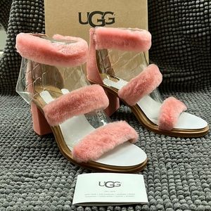 NIB UGG W Del Ray Fluff Heel 1095469 in Pink size 8.5